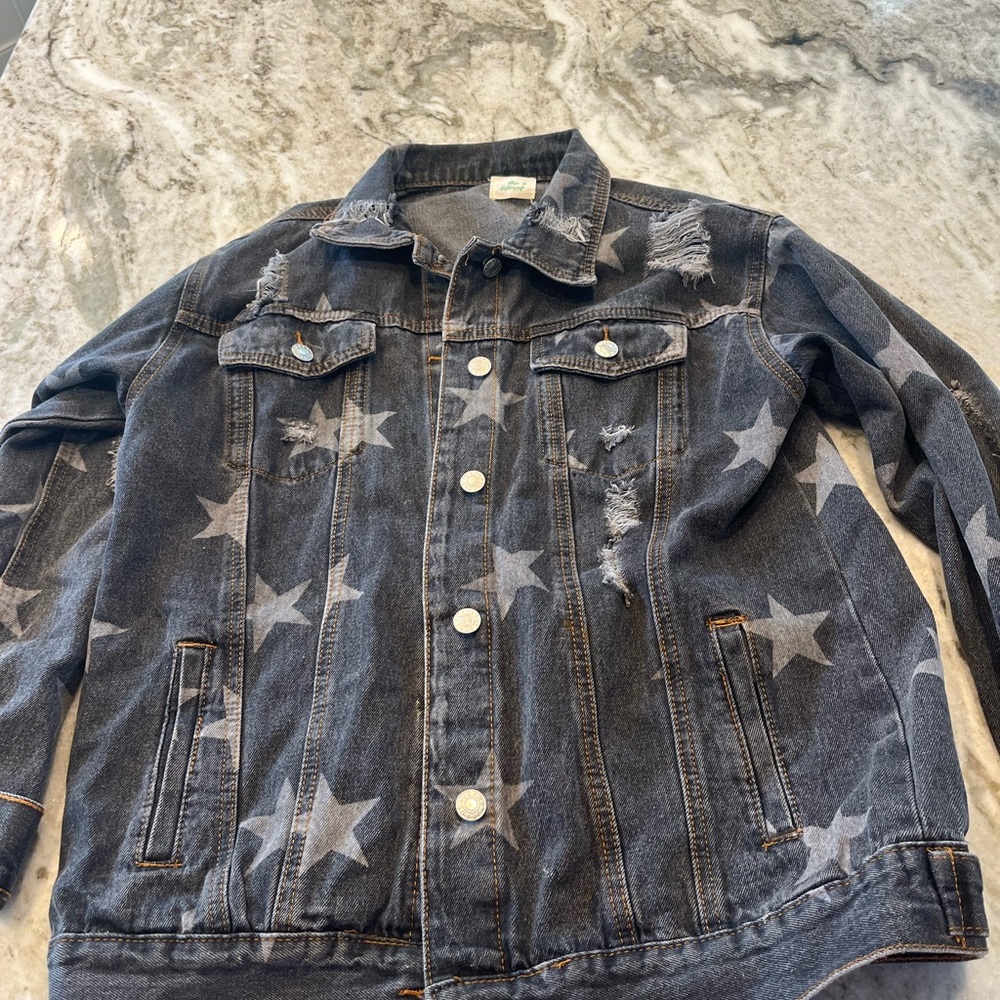 Blue‎ Buttercup Star Denim Jacket size medium